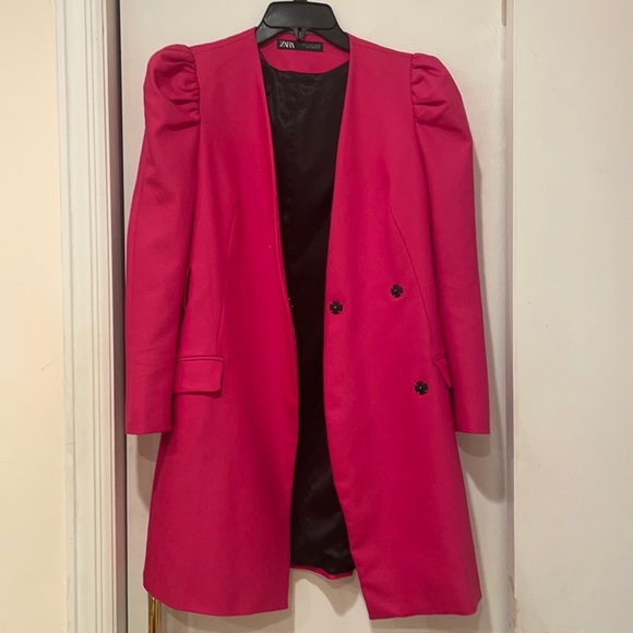 Zara Jackets & Coats Zara Pink Blazer Dress Poshmark